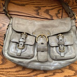Coach Legacy Gray Leather Hobo Bag